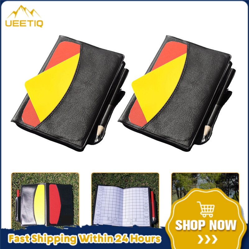2 Sets Cards Professional Soccer Referee Accessory Referee Penalty Cards Delay Soccer Referee Kit Football Soccer Ref Cards