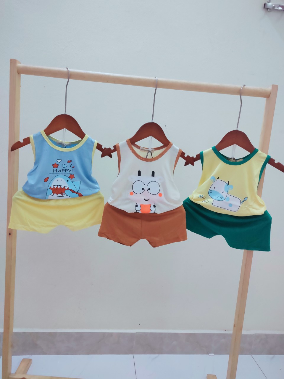 bộ ba lỗ thun lạnh cho bé 5-15kg