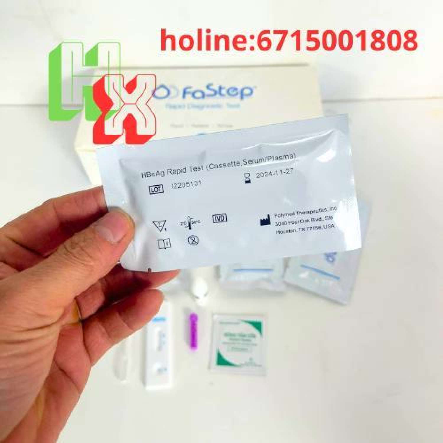 Que Thử Viêm Gan B HBsAg Dạng Khay Fastep Mỹ