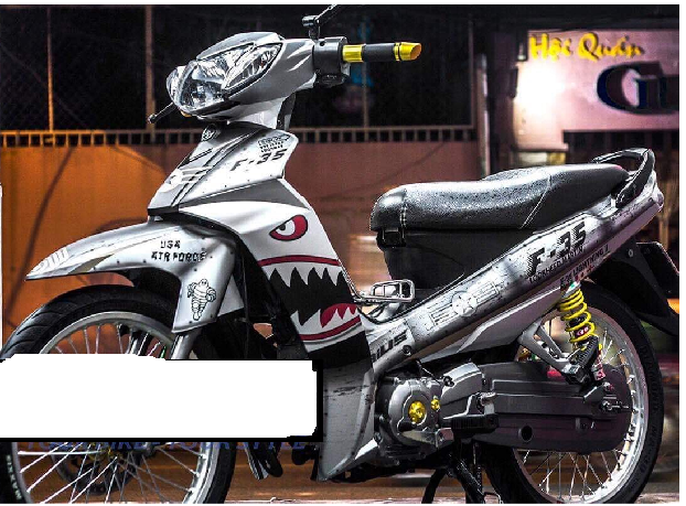 Tem trùm xe sirius cá mập xám, team dán xe máy sirius, team trùm sirius, team trùm sirius, tem xe sirius, tem trùm sirius, tem xe sirius cá mập xám