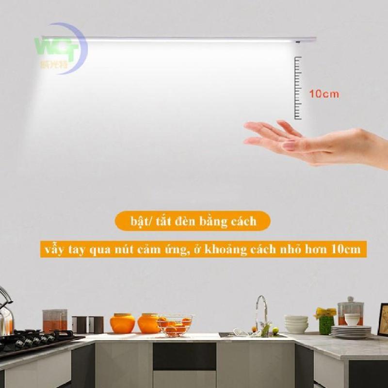 Đèn cảm ứng vẫy tay lắp tủ bếp dài 60cm bóng led 11w kèm nguồn 12V 2A