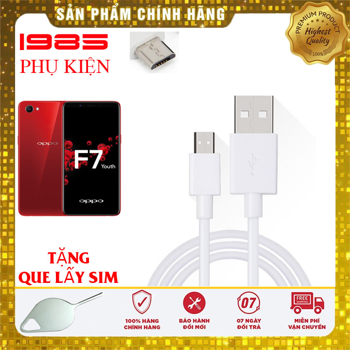 Cáp sạc nhanh oppo f7 youth chính hãng
