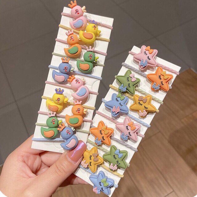 SET 10 CÁI CỘT TÓC HÀN QUỐC SIÊU YÊU