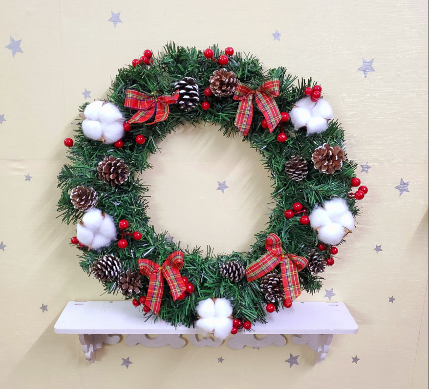 Vòng hoa nguyệt quế vòng hoa noel trang trí mẫu D01