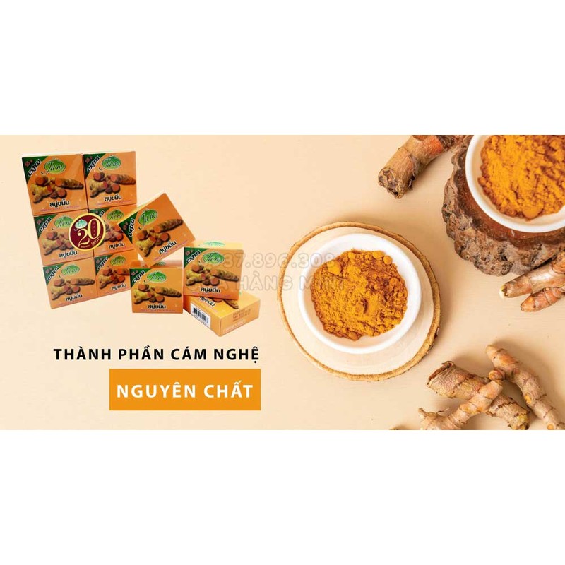 Bánh Xà Phòng Nghệ JAM Thái Lan (Mỗi bánh 70g)