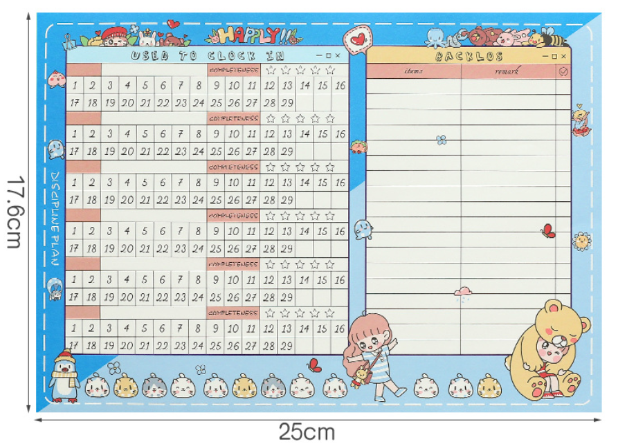 [HCM]Giấy Ghi Chú Lên Kế Hoạch Kiểu Dáng Hoạt Hình Dễ Thương