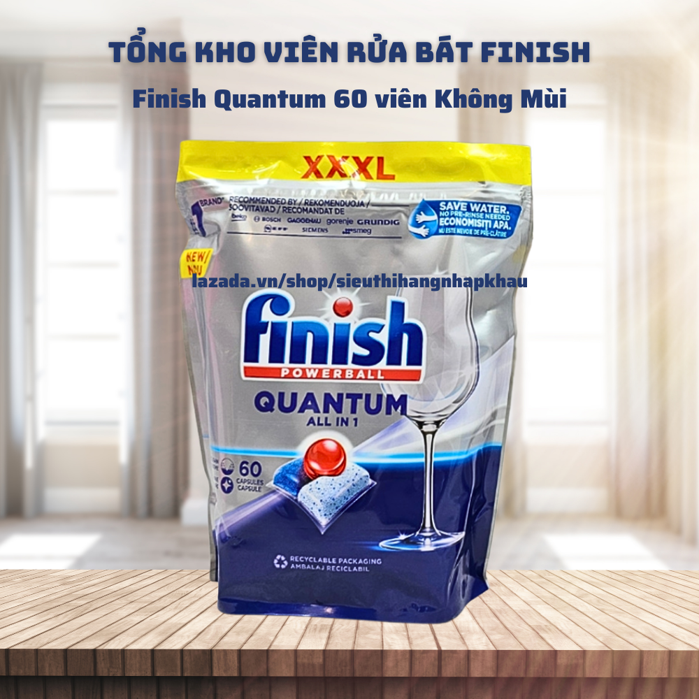 Viên rửa bát Finish All in 1, Finish Power Essential, Finish Quantum, Quantum ULTIMATE [nhiều chức năng, rẻ vô địch]