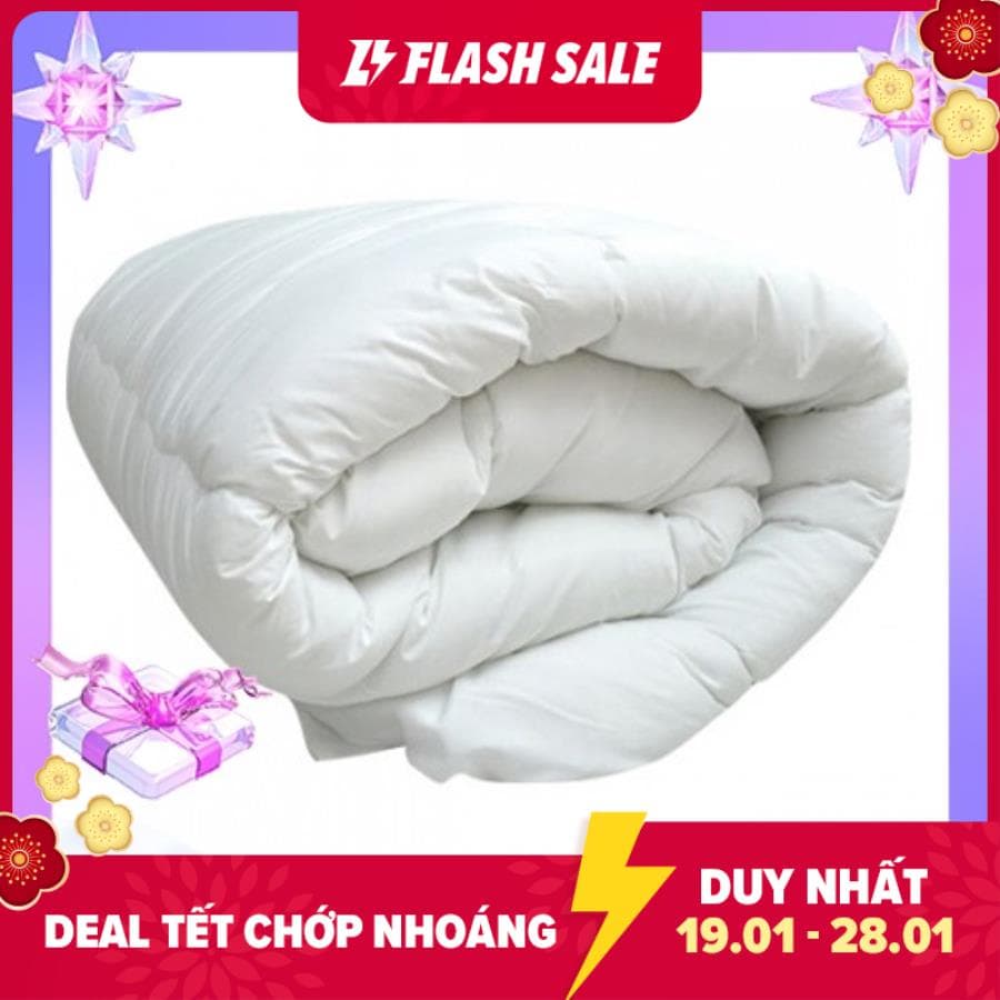 Ruột Chăn Bông Trắng Cao Cấp Hàng Việt Nam, ruột chăn bông ép hơi với sợi bông nhỏ mịn, thông thoáng, êm ái, nhẹ nhàng.