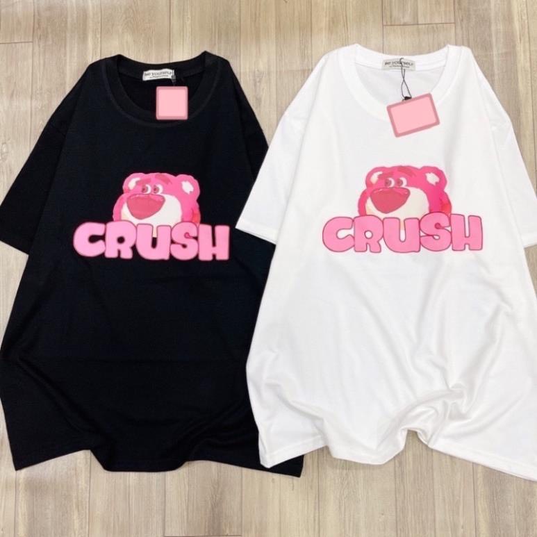 [Hoàn Tiền 15%] Áo Thun Xanh Lá CRUSHThời Trang Unisex Ullzang