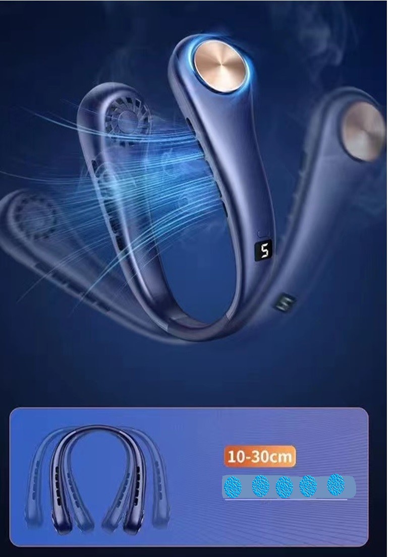 Quạt Mini Đeo Cổ -3D gió siêu mát thế hệ mới
