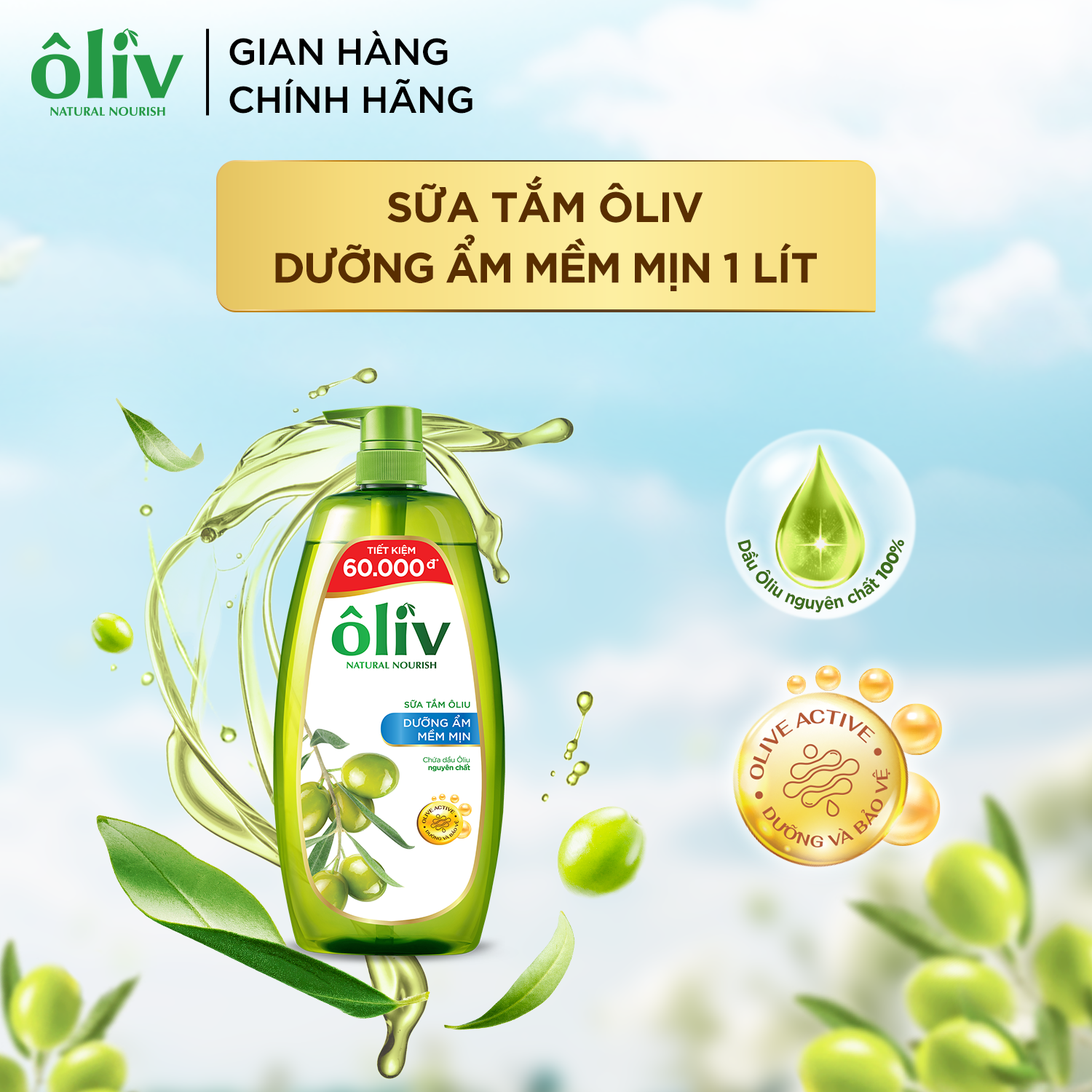 [Có Phiên Bản Túi Sữa Tắm Tiết Kiệm 800ml] Sữa Tắm Dưỡng Da Ôliv Dưỡng Ẩm 250ml/650ml/800ml/1L
