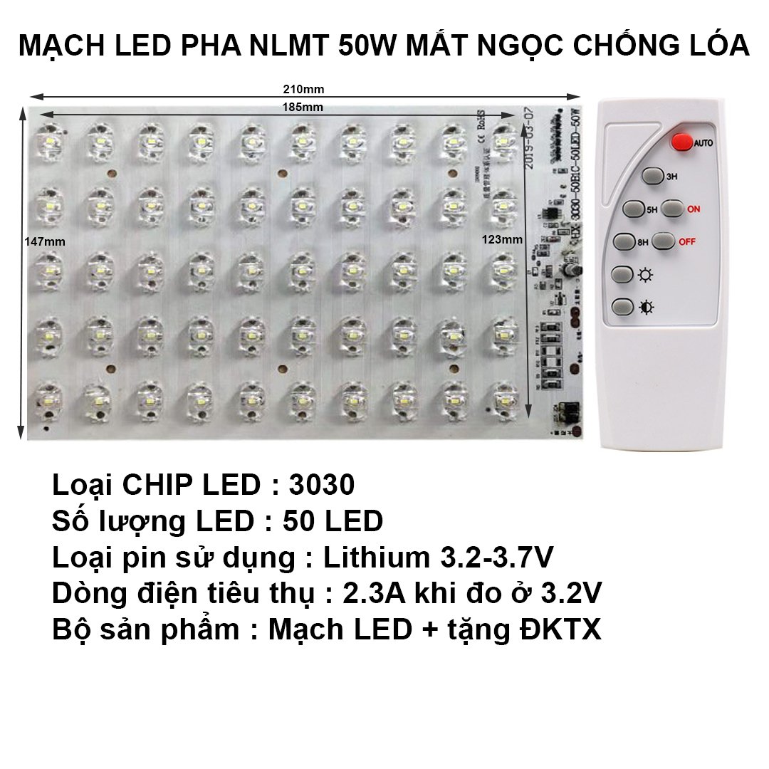 Bộ mạch đèn LED năng lượng mặt trời 25W / 40W / 60W / 100W / 200W / 240W gồm mạch và remote - Linh Kiện 789