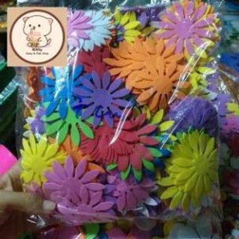 Hoa dập sẵn 100 bông 5cm, 7cm