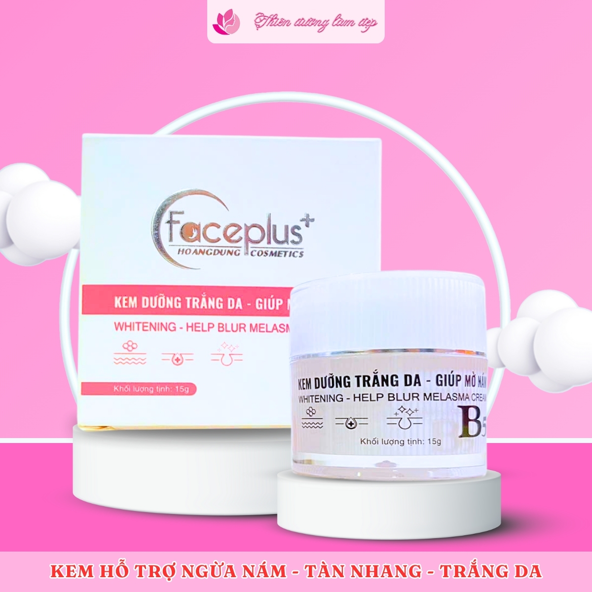 Kem Mờ Nám, Tàn Nhang, Đồi Mồi, Trắng Da FacePlus+ B5 (10g)