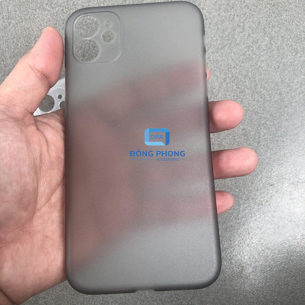 Combo 2 Ốp Lưng Trong Nhám Unibody iPhone 11 Mỏng Giấy