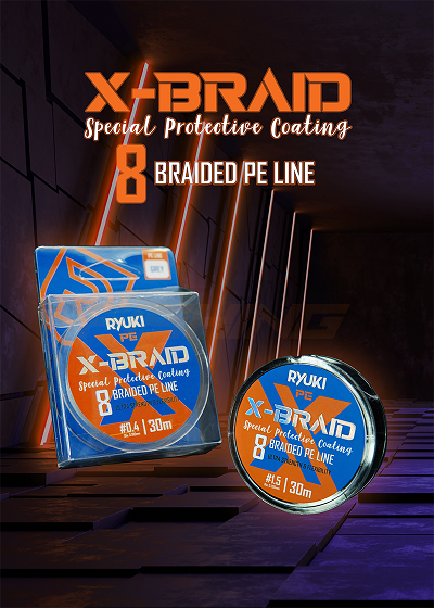 Dây pe ryuki 8 x-braid. 8 lõi, cực chắc chắn.