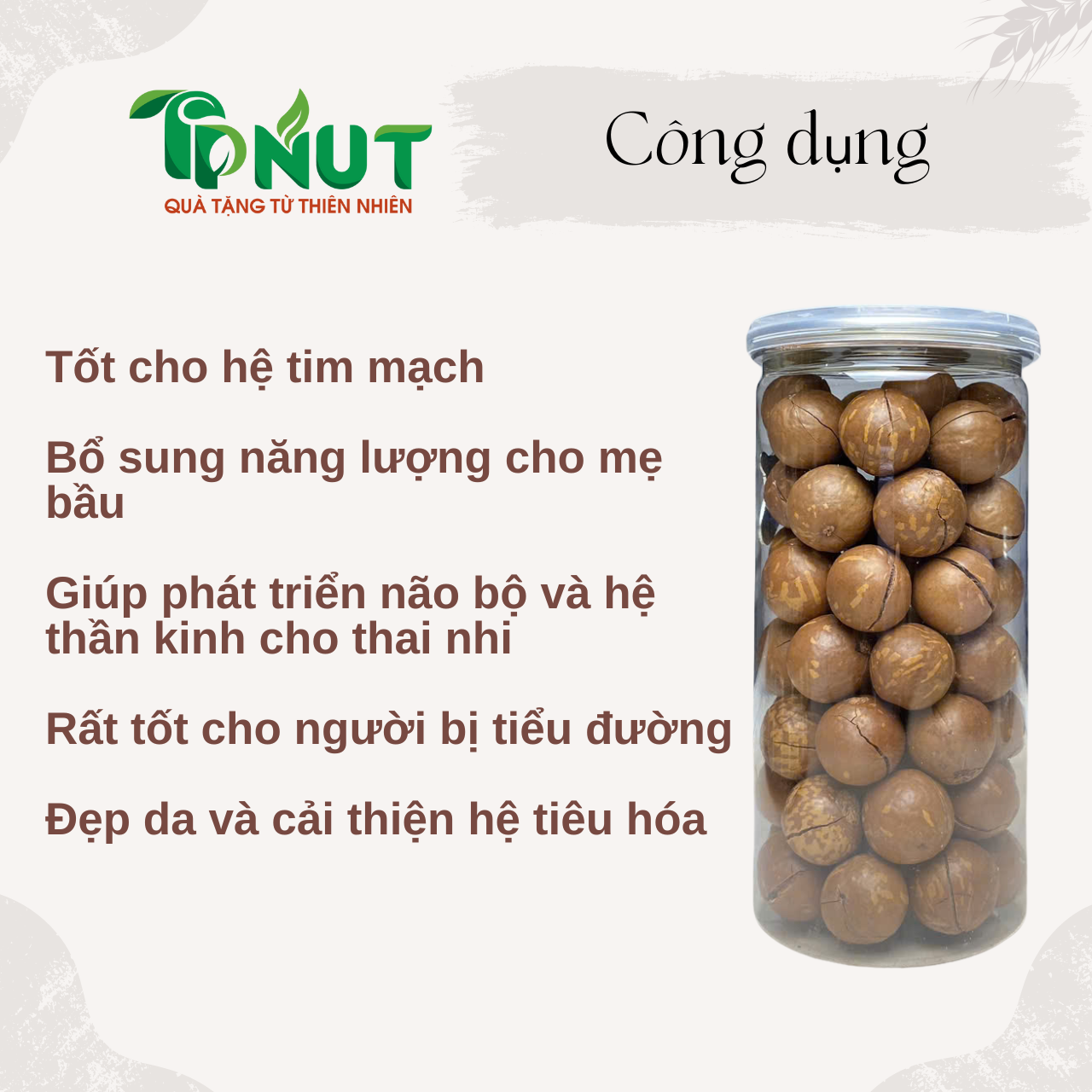 500g Hạt macca ĐăkLăk sấy nứt size trung