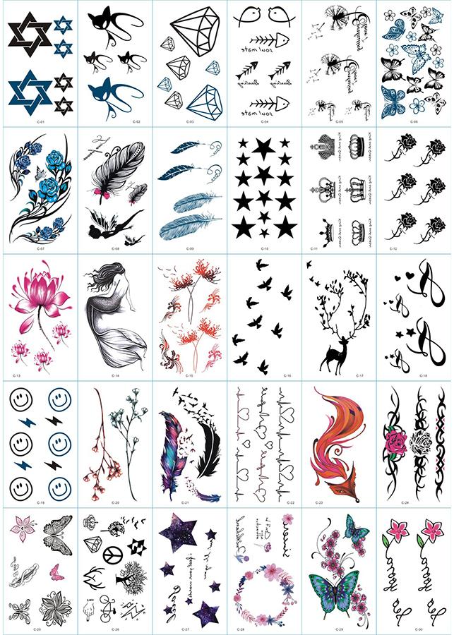 Combo 420 Tờ Hình Xăm Dán Tattoo Tha Thu