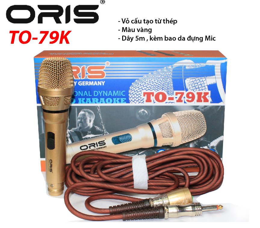 5m ORIS TO-79K Corded Microphone Genuine, Genuine, Best, Good Sound Quality, Anti-Howling, Perfect Hiss, Direct Connection Between Microphone And Amplifier Or Recording Device, Standard Vip Goods For Karaoke Room, Recording, Singin