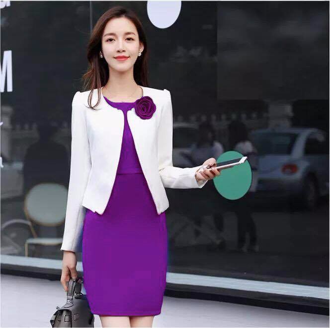 [HCM]ĐẦM CÔNG SỞ KÈM VEST THANH LỊCH - DCS42