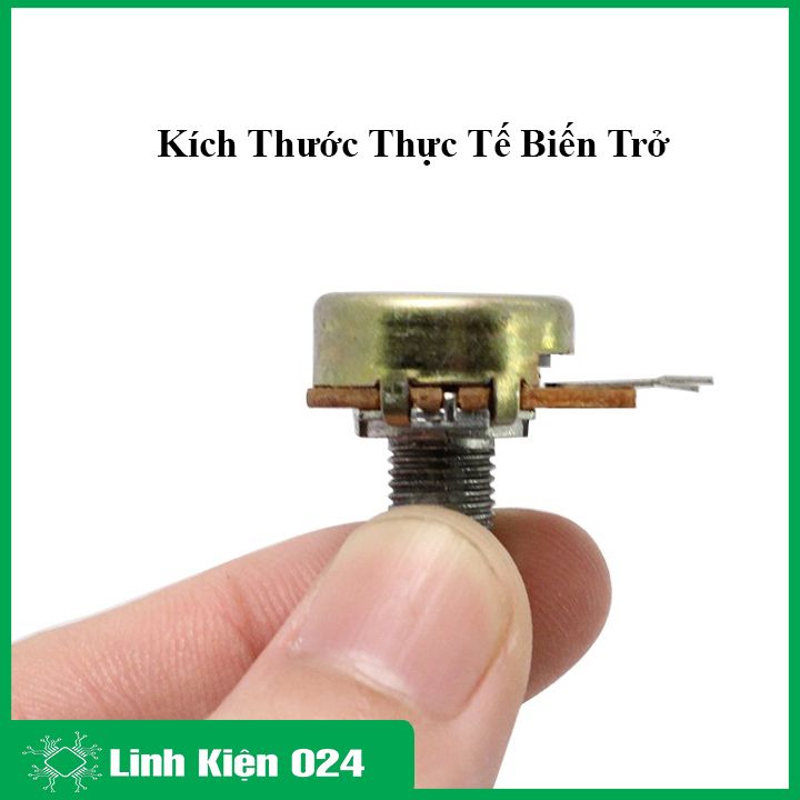 Chiết áp đơn 50K, biến trở volume B50K 3 chân