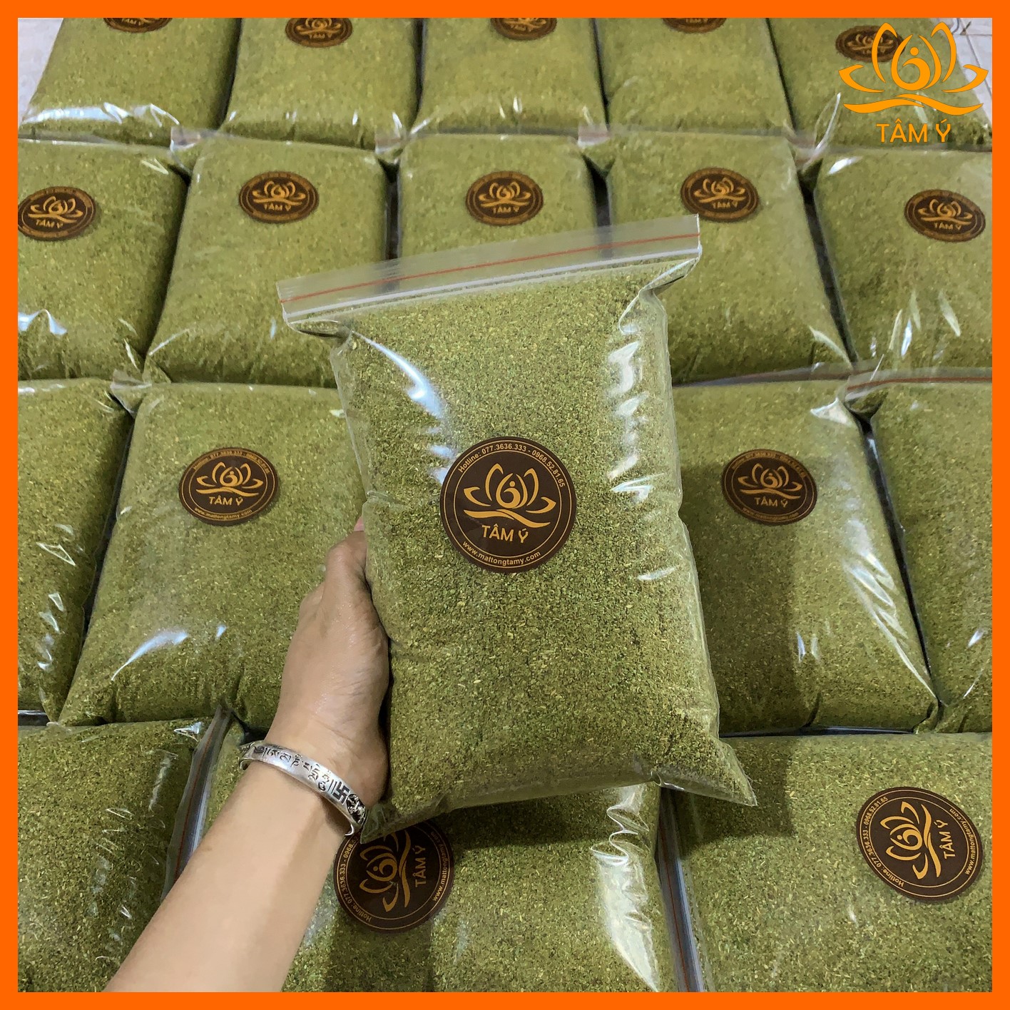 Bột tùng |Giá rẻ nhất| nguyên chất tùng bách xanh Tây Tạng 500gram làm nhang thắp hương, tẩy uế, xua tan âm khí