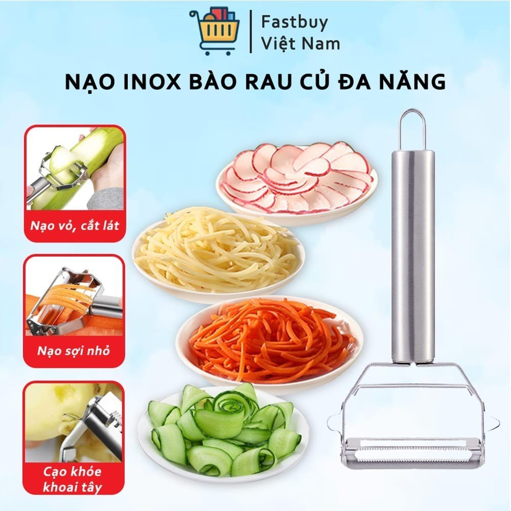 Dụng Cụ Bào Rau Củ Qủa Thành Sợi Đa Năng Bằng Inox , Dụng Cụ Cắt Khoai Tây, Trái Cây, Cà Rốt Đa Chức Năng