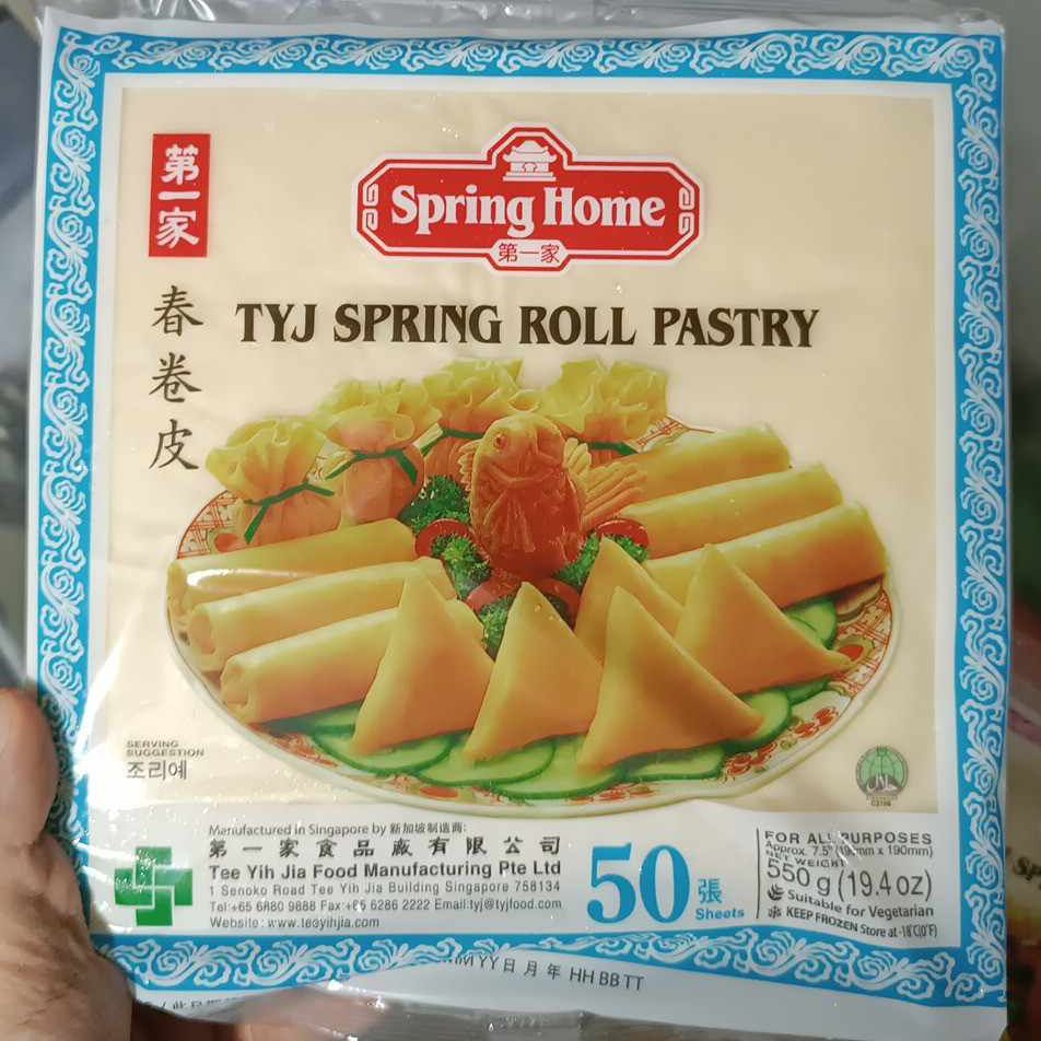 Vỏ Bánh tráng SPRING HOME Spring Roll Pastry 250g, 550g ( 50 cái)