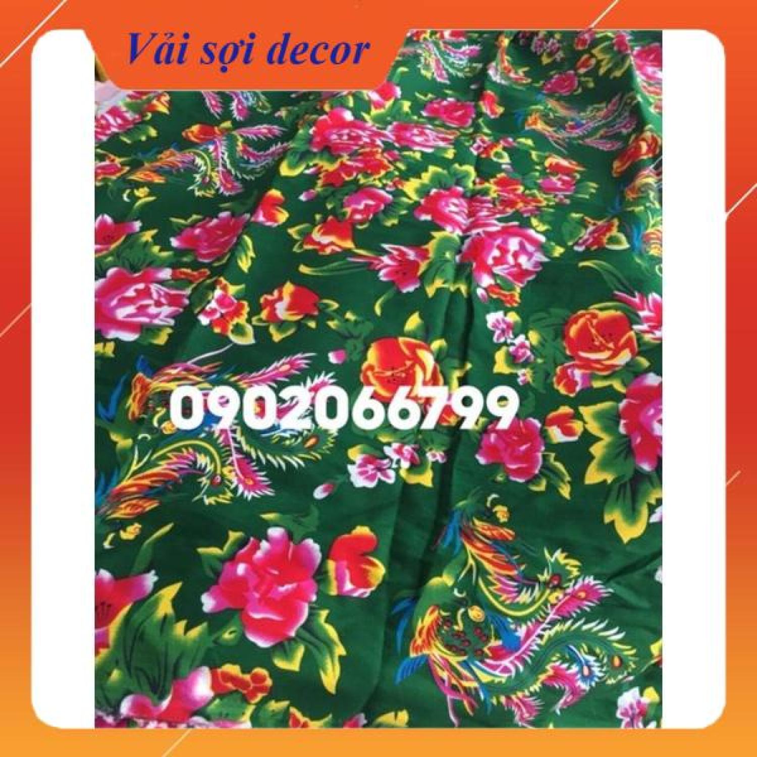Vải chăn con công các màu chất đẹp( 2,43m x 1,6m)