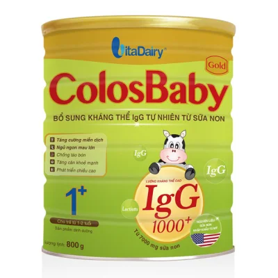 Sữa Non Colosbaby Gold 1+ 1000 IgG 800 g