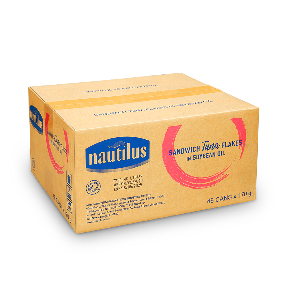 BÁO GIÁ CÁ NGỪ XẮT KHÚC NGÂM DẦU ĐẬU NÀNH NAUTILUS 170G | Shopee Lazada Sendo Tiki mới nhất 14 Nautilus Cá Ngừ xắt lát ngâm dầu đậu nành (NK Thái Lan)-Thùng 48 lon