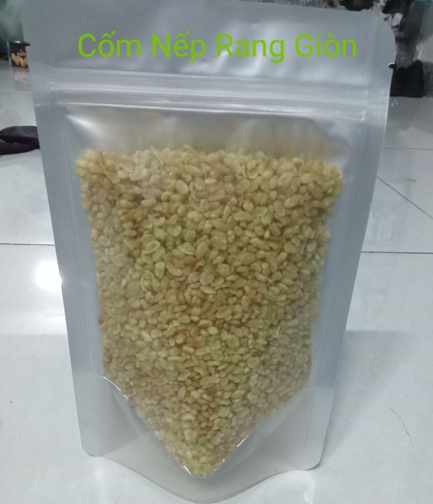 CỐM NẾP NON RANG GIÒN,CỐM NẾP THƠM NGON GIÒN RỤM 1 KG
