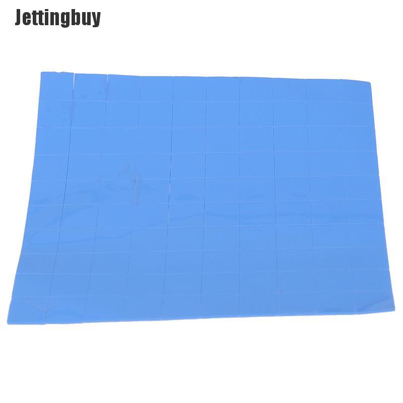 Jettingbuy 100Pcs 10*10*0.5mm Thermal Pad GPU CPU Heatsink Cooling Conductive Silicone Pad