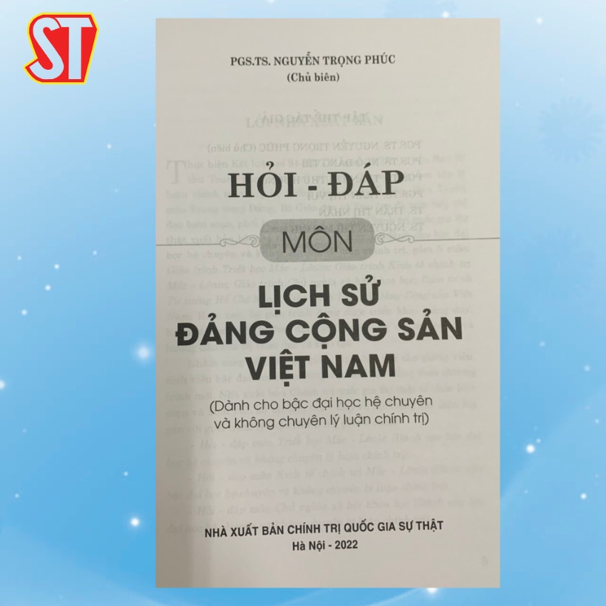 [Sách] Hỏi - Đáp Môn Lịch Sử Đảng Cộng Sản Việt Nam
