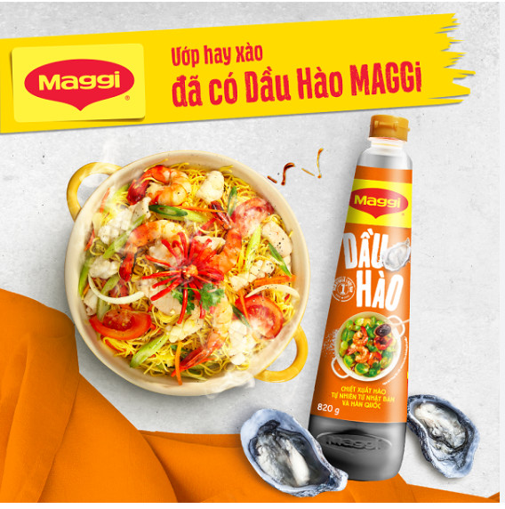Dầu hào Maggi chai 820gr