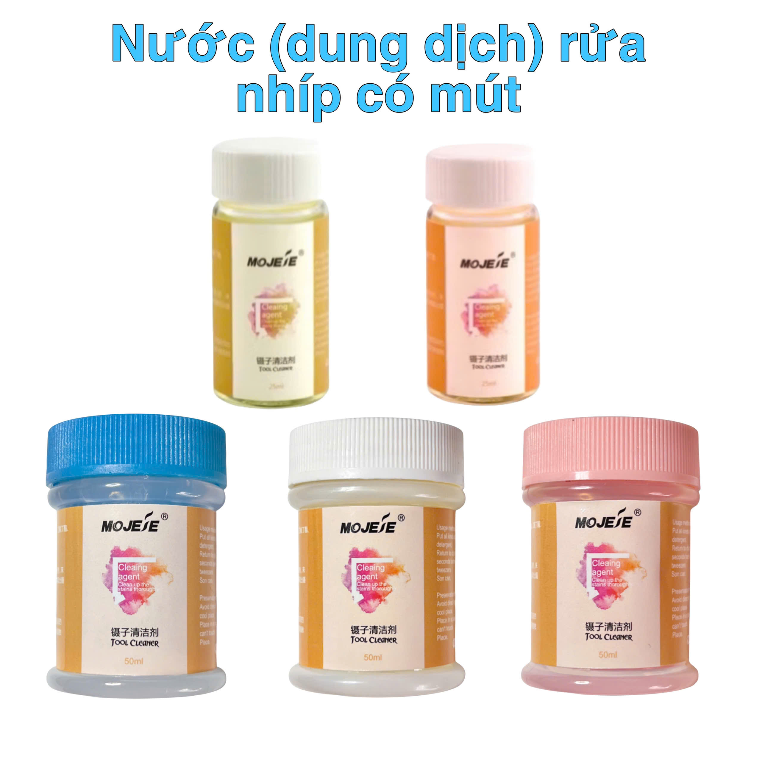 Nước (dung dịch) rửa nhíp có mút, AD mút siêu sạch (dụng cụ nối mi)