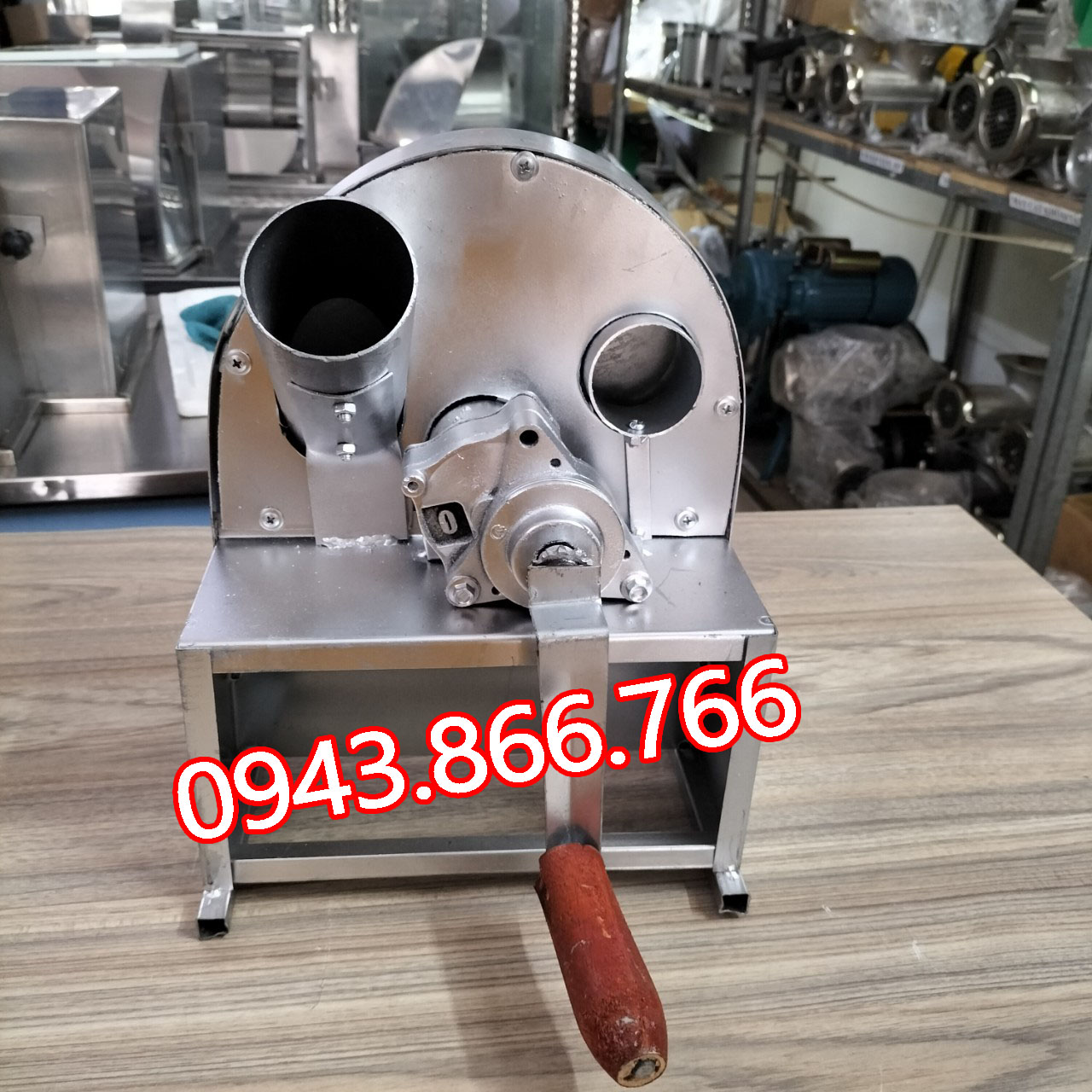 Máy thái hành tỏi , thái lát củ quả quay tay