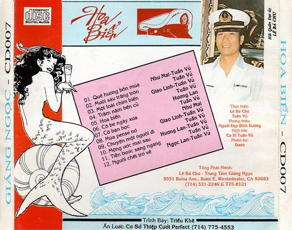 Đĩa nhạc cd tuấn vũ - hoa biển