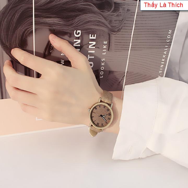 Đồng hồ Nữ Thấy Là Thích mặt phun cát mờ số La mã - DH2019500039055079