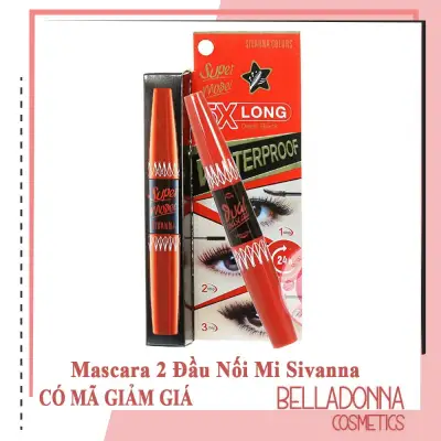 [HCM]Mascara 2 đầu nối mi Sivanna Super Model 5x Long 5.7g