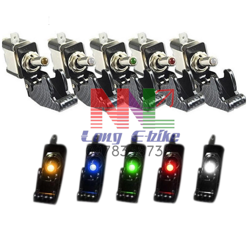 công tắc có nắp bảo vệ và đèn báo