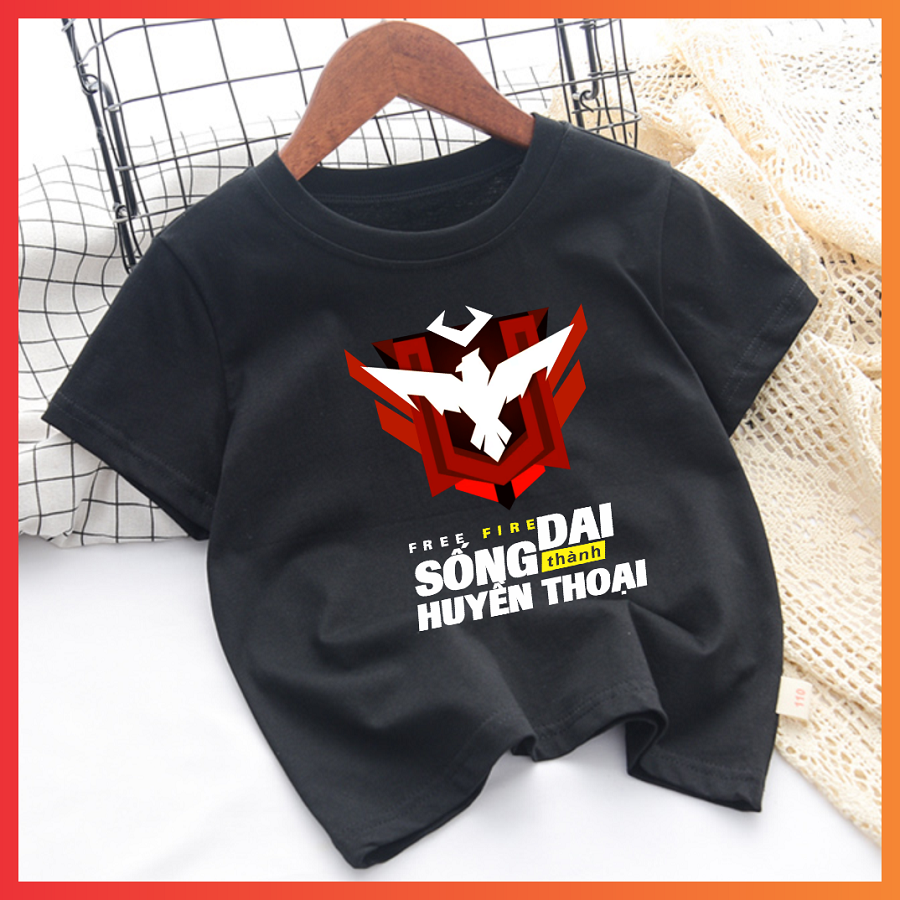Áo thun Free Fire - Áo thun đen FF