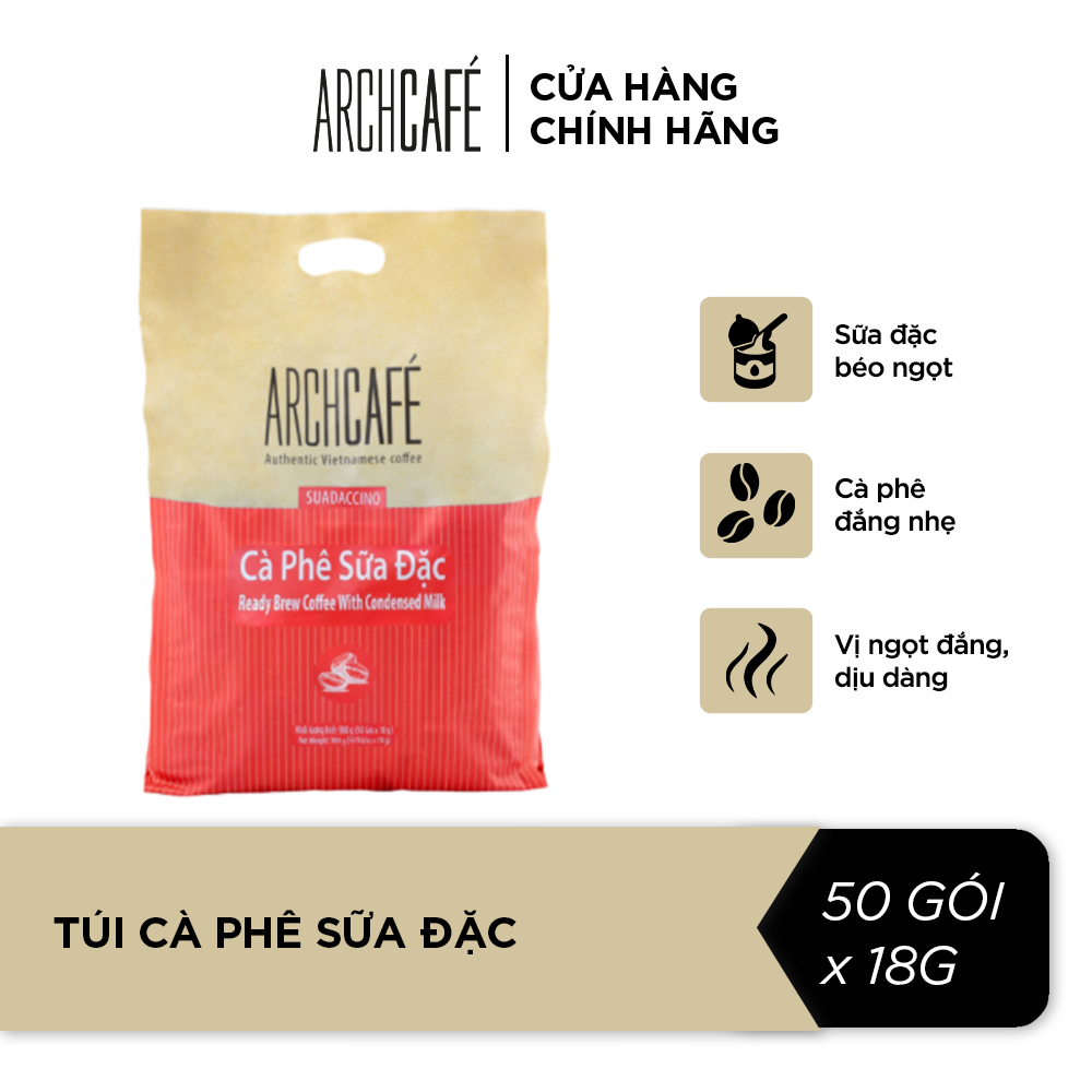 CÀ PHÊ SỮA ĐẶC ARCHCAFE 50 GÓI *18GR- 71145