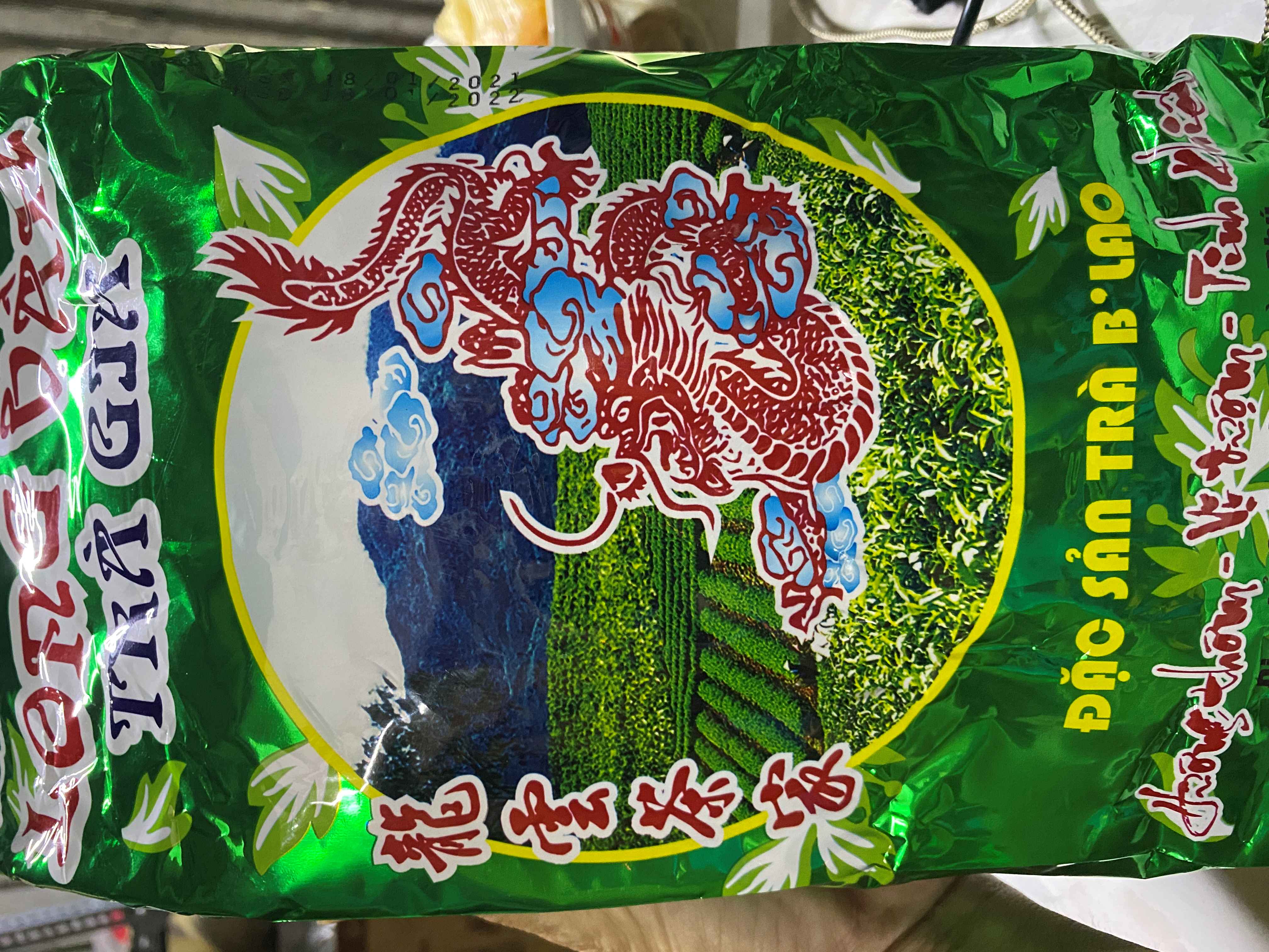 Trà xanh Vị Sen B'Lao LONG VÂN 500GR