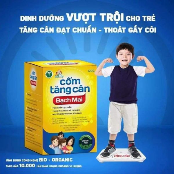 Cốm tăng cân Bạch Mai - Giúp tăng cường sức đề kháng
