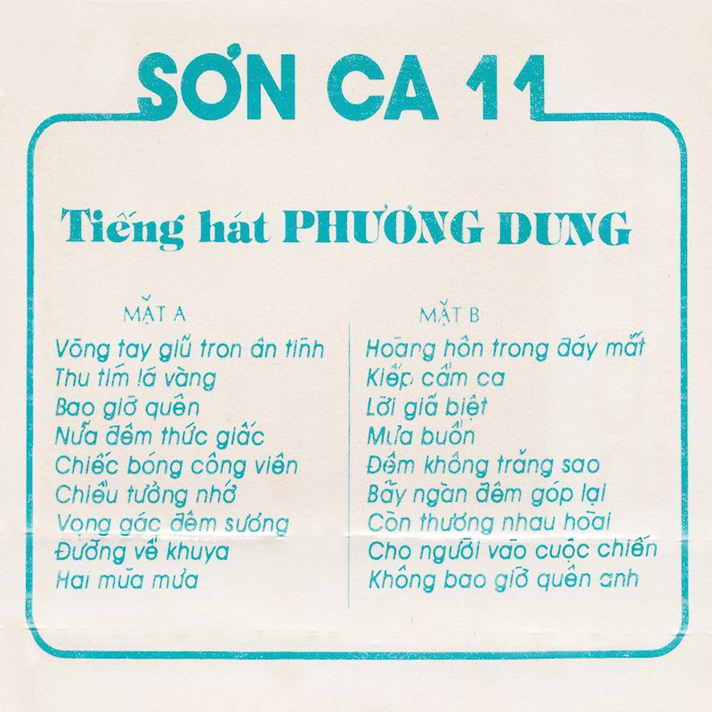 [MDCD] Nhạc 1975 - Bộ 2 Đĩa CD Sơn Ca 11 - Phương Dung