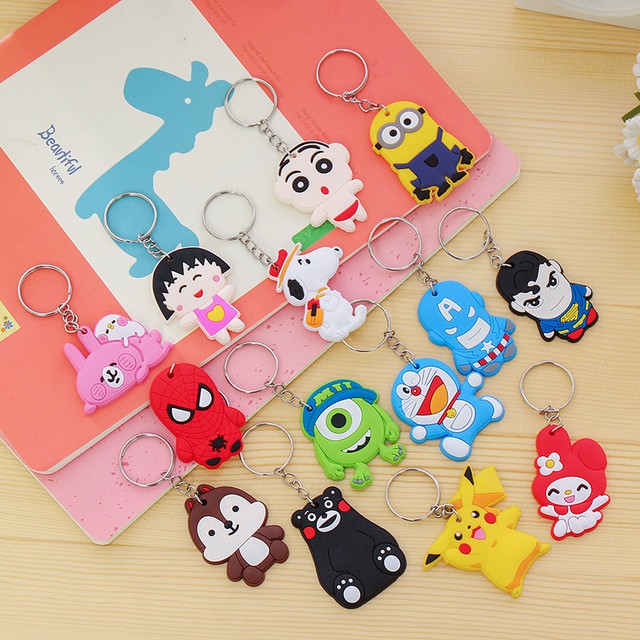 Móc khóa silicon cute nhiều hình đáng yêu