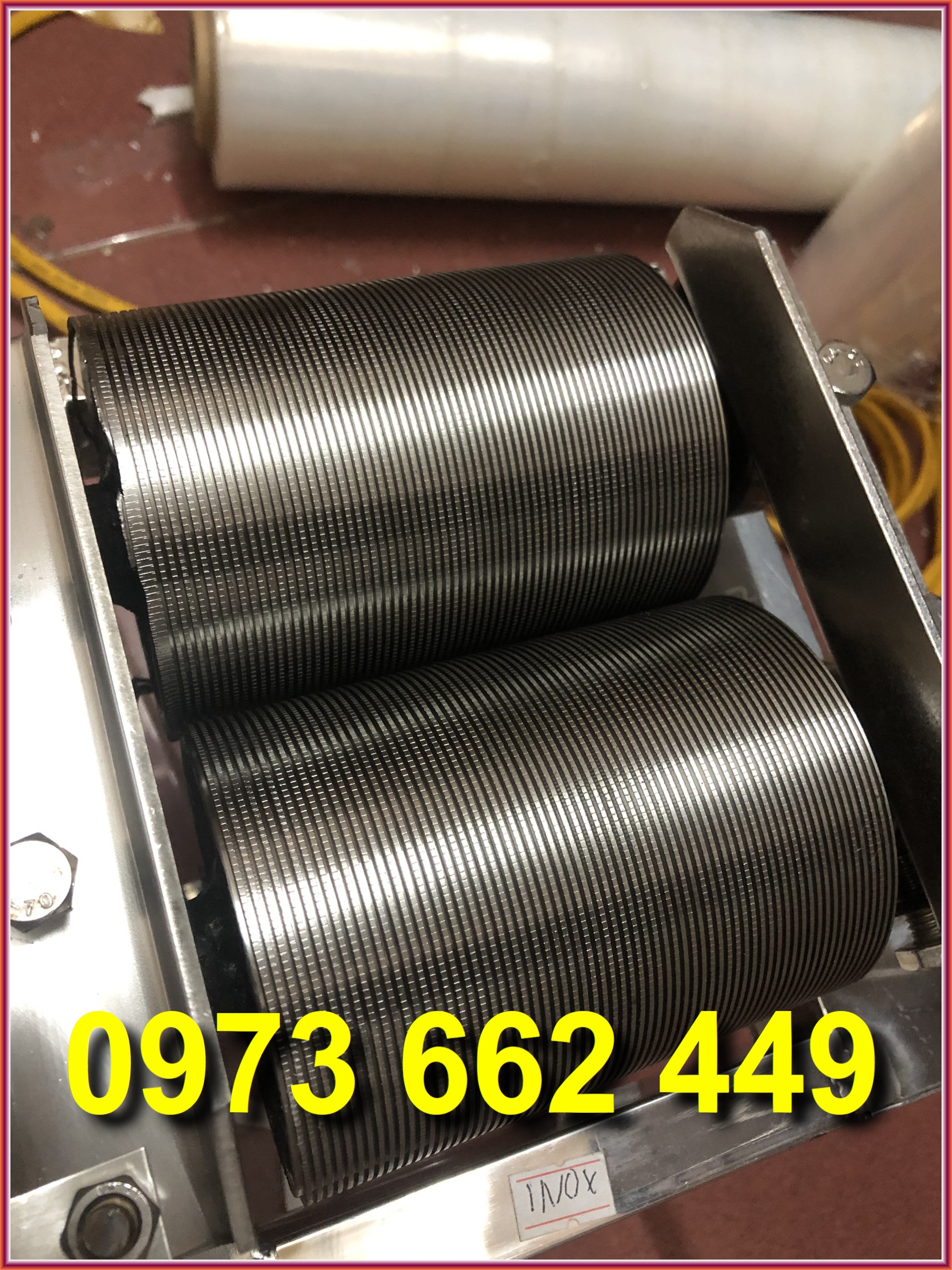 Máy thái bì heo da lợn inox quay tay
