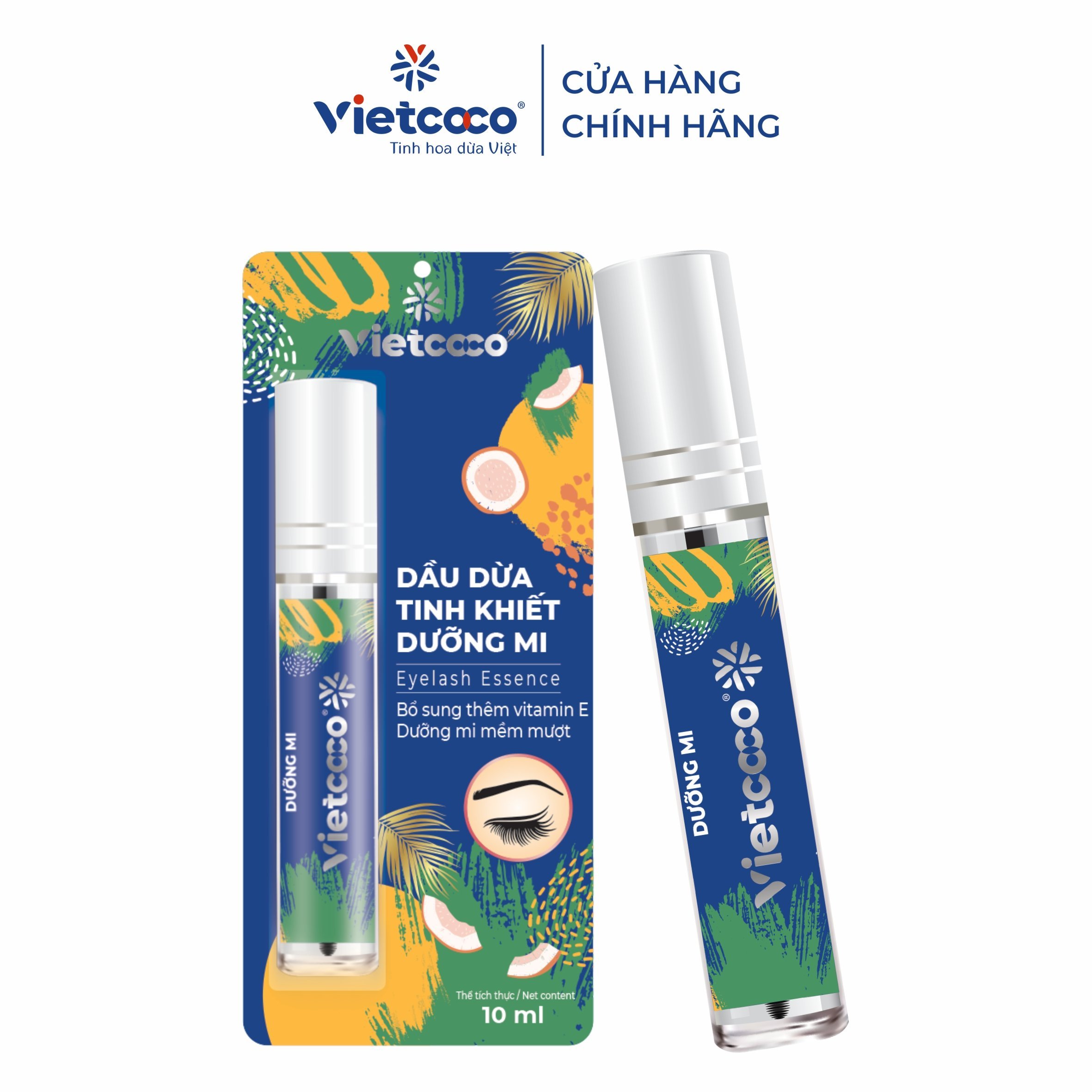 Dầu dừa nguyên chất dưỡng mi Vietcoco - Chai 10ml