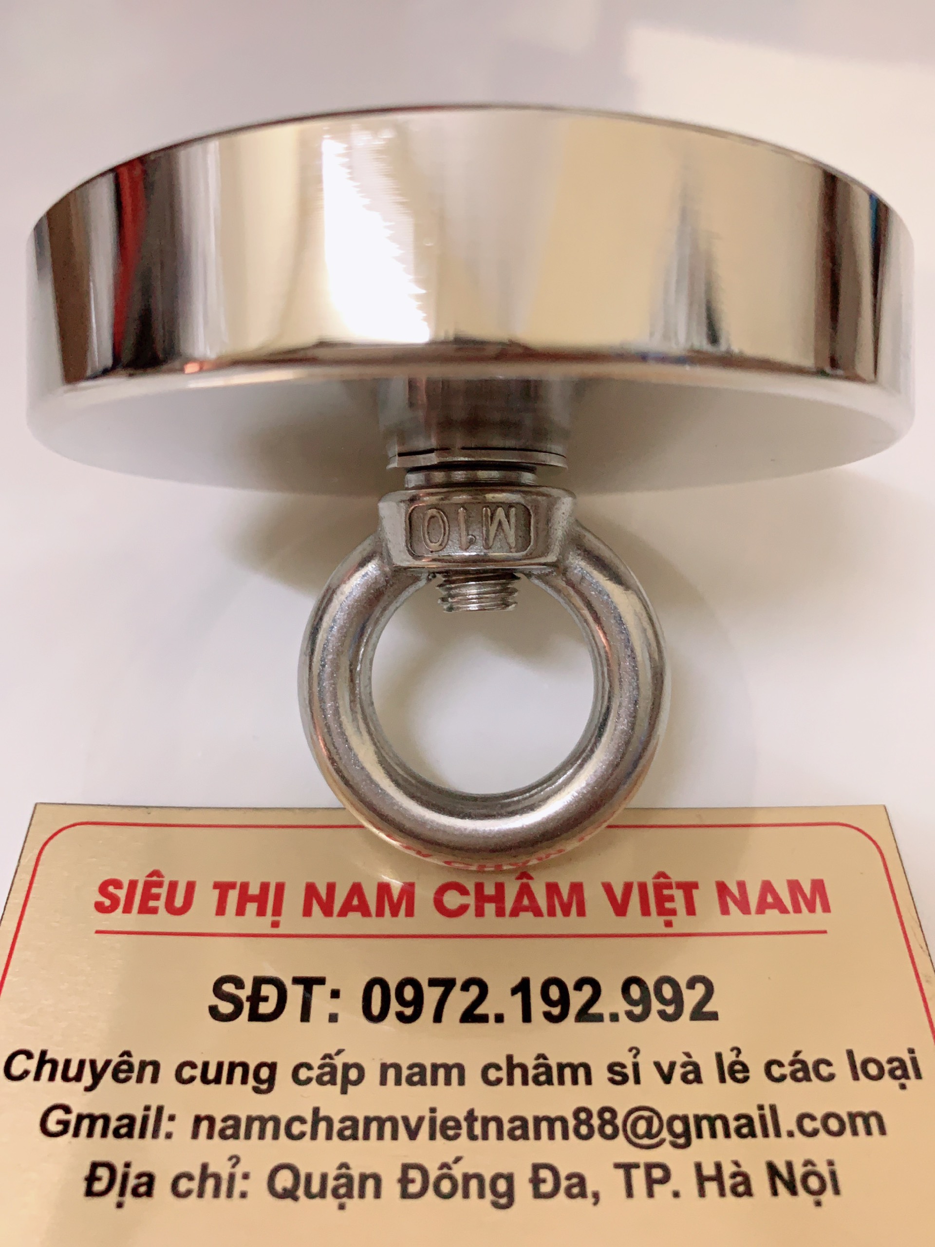 Nam châm cứu hộ D90x17mm siêu mạnh ( HÚT ĐỒ RƠI DƯỚI SÔNG)
